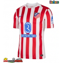 Camisa de Futebol Atletico Madrid Julian Alvarez #19 Equipamento Principal 2025-26 Manga Curta